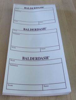 balderdash game sheets
